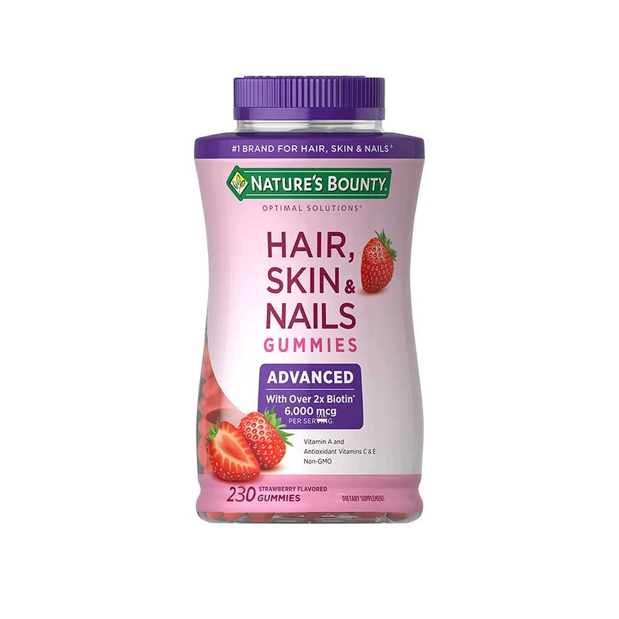 Nature's Bounty Advanced Gummies Hair Skin & Nails 230 Gummies price in Bangladesh | Authentic Product by Shundorjo