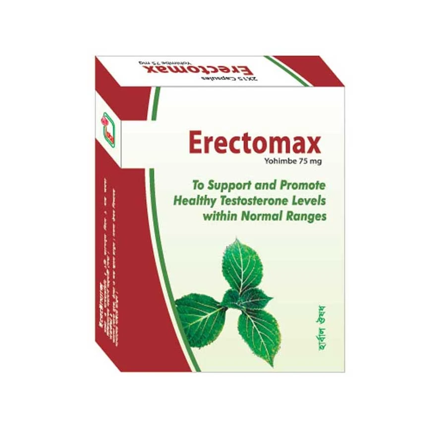 Erectomax Capsules 30pcs price in Bangladesh | Authentic Product by Shundorjo
