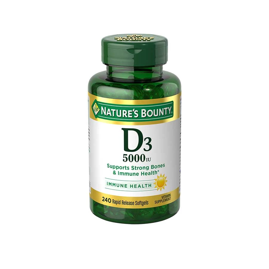 Nature’s Bounty Vitamin D3 5000 IU 240 Softgels price in Bangladesh | Authentic Product by Shundorjo