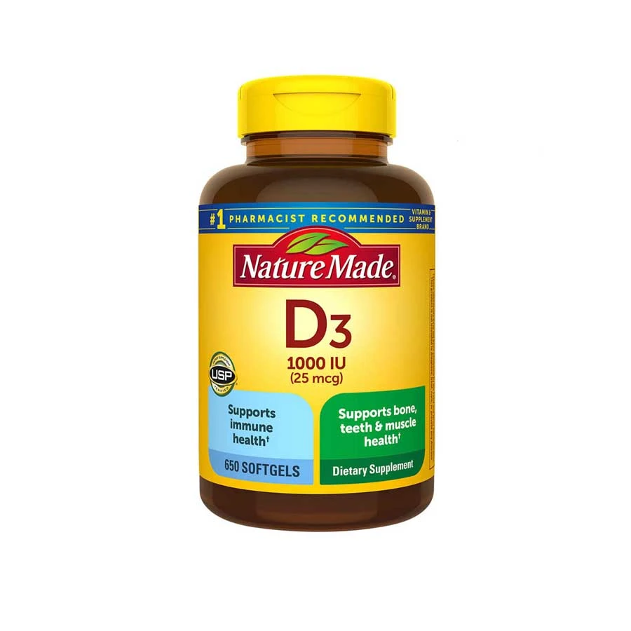 Nature Made Vitamin D3 25mcg 1000 IU 650 Softgels price in Bangladesh | Authentic Product by Shundorjo