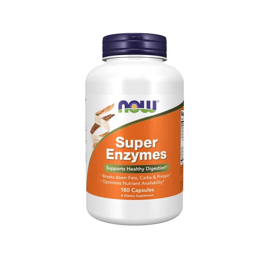 Now Super Enzymes Support Healthy Digestive 180 Capsules