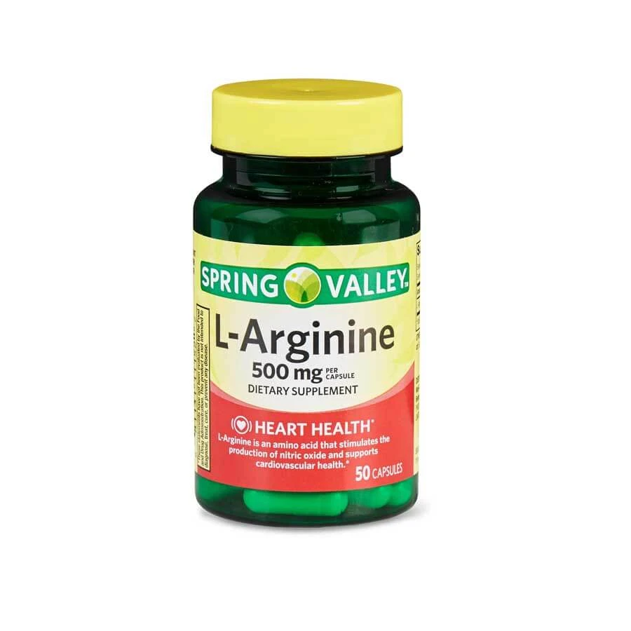 Spring Valley L Arginine Amino Acid 500mg Supplements 50 Capsules price in Bangladesh | Authentic Product by Shundorjo