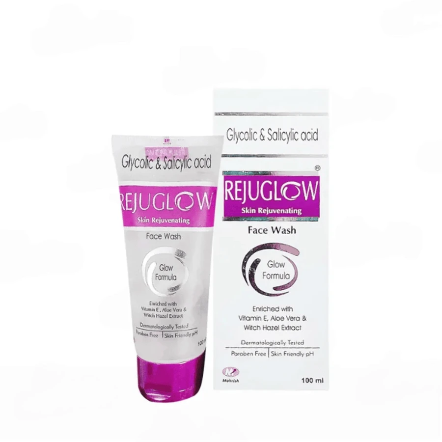 Rejuglow Glycolic & Salicylic Acid Face Wash – 100ml