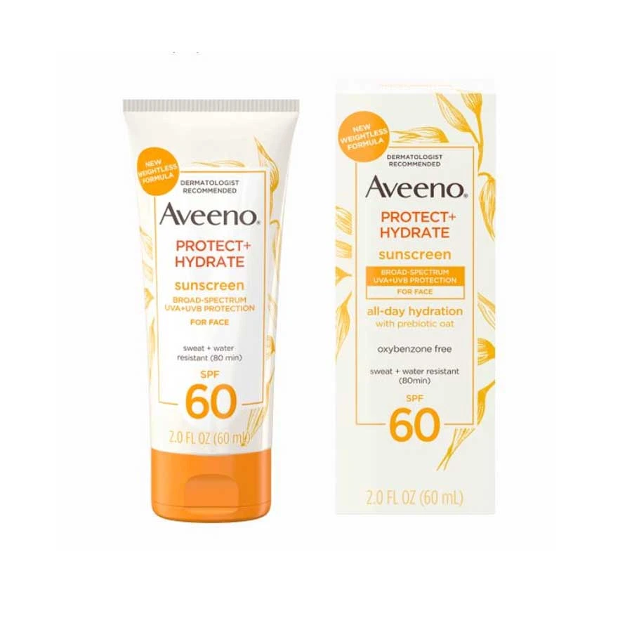 Aveeno Protect + Hydrate Free SPF60 Sunscreen Lotion 60ml price in Bangladesh | Authentic Product by Shundorjo