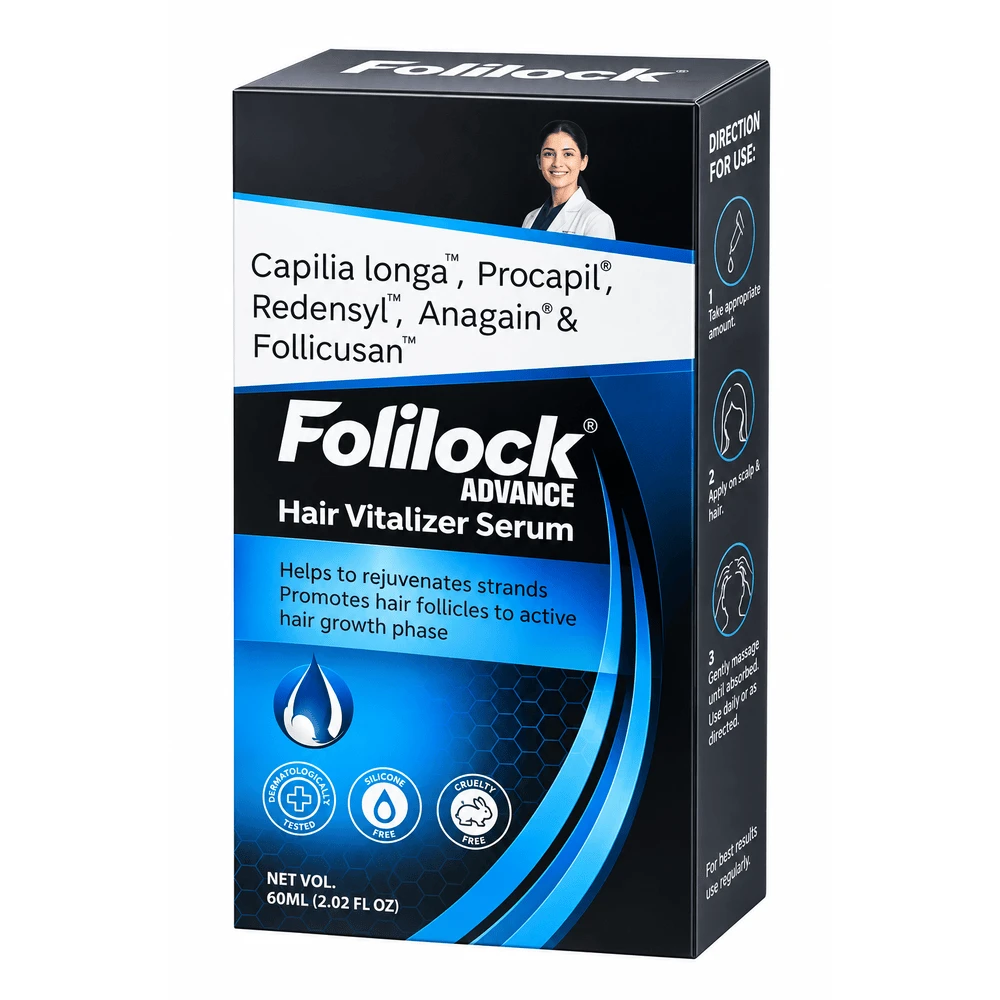 Folilock Advance Hair Vitalizer Serum 60ml price in Bangladesh | Authentic Product by Shundorjo