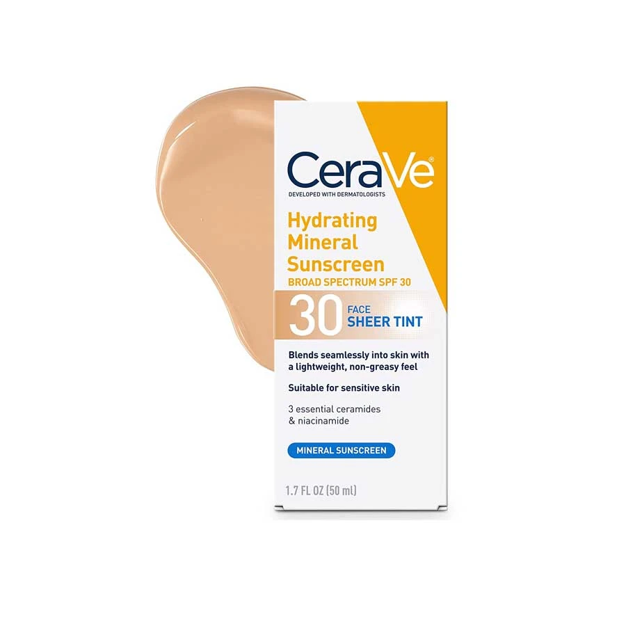 CeraVe Hydrating Mineral Sunscreen SPF30 Face Sheer Tint 50ml price in Bangladesh | Authentic Product by Shundorjo