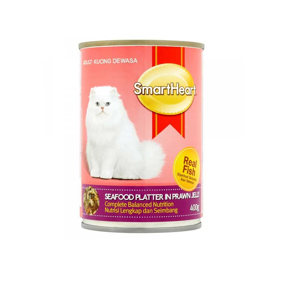 Smartheart Cat Canned Seafood Platter In Prawn Jelly 400gm price in Bangladesh | Authentic Product by Shundorjo