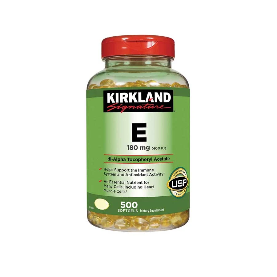 Kirkland Signature Vitamina E 400 I.U 500 Softgel price in Bangladesh | Authentic Product by Shundorjo