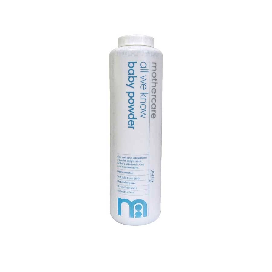 Mothercare All We Know Baby Powder White 250gm price in Bangladesh | Authentic Product by Shundorjo