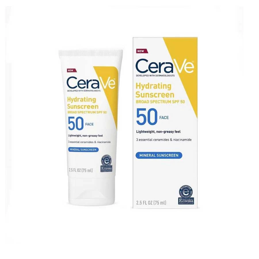 CeraVe Hydrating Mineral Face Sunscreen Broad Spectrum SPF 50 price in Bangladesh | Authentic Product by Shundorjo