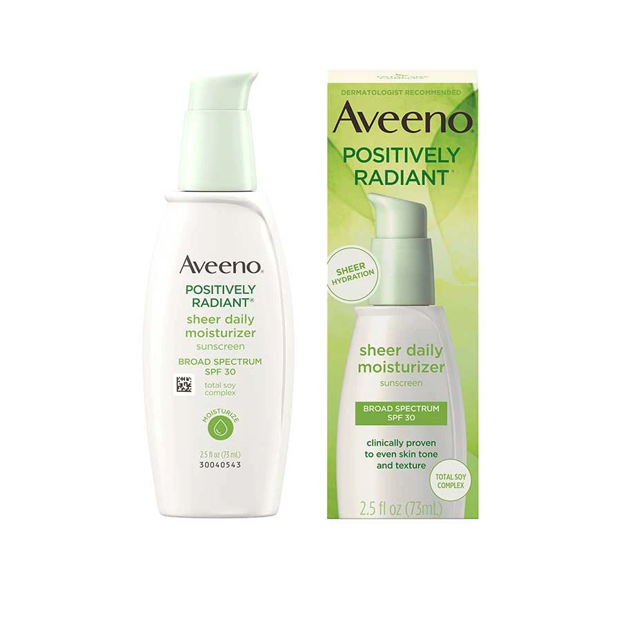 Aveeno Positively Radiant Sheer Daily Moisturizing Sunscreen SPF 30 73ml price in Bangladesh | Authentic Product by Shundorjo