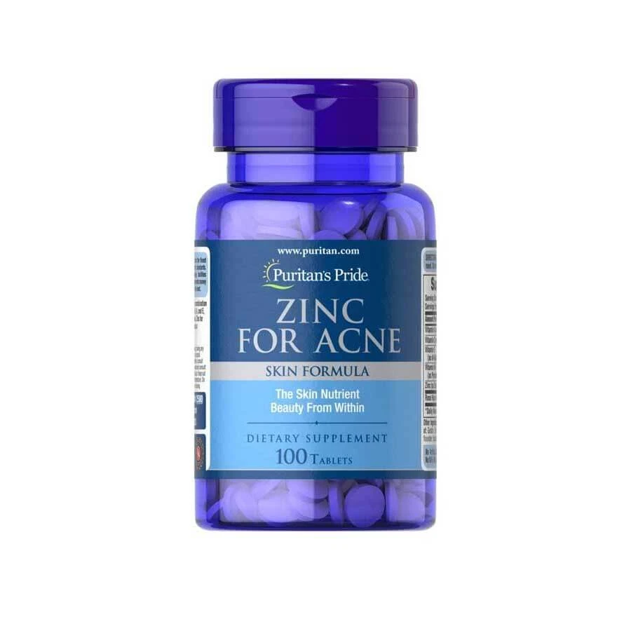 Puritan’s Pride Zinc for Acne Skin Formula 100 Tablets price in Bangladesh | Authentic Product by Shundorjo