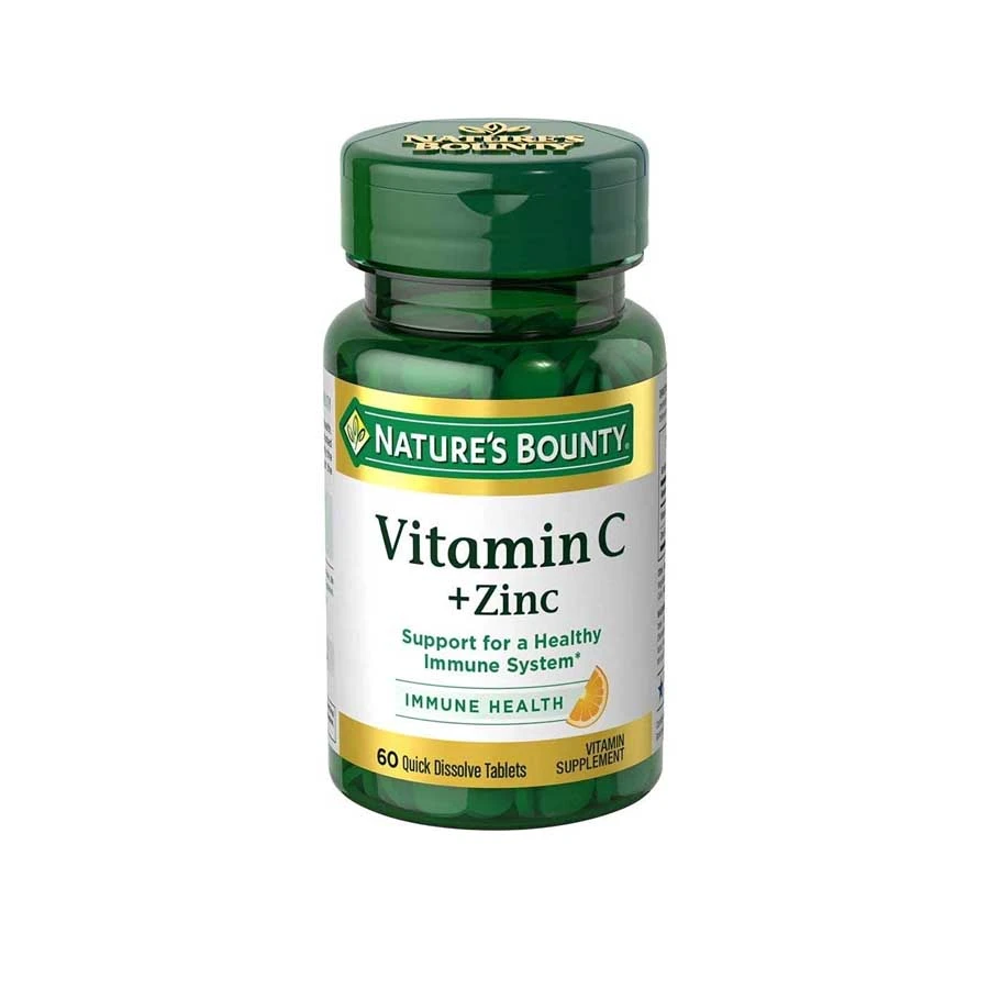 Nature's Bounty Vitamin C Plus Zinc Quick Dissolve 60 Tablets price in Bangladesh | Authentic Product by Shundorjo